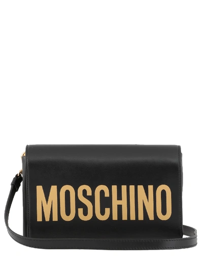 Shop Moschino Shoulderbag In Fantasy Print Black