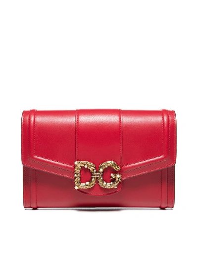 Shop Dolce & Gabbana Clutch In Rosso Papavero