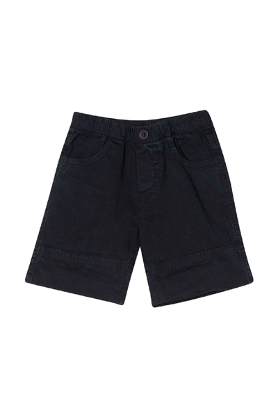 Shop Il Gufo Kids Elasticated Waist Shorts In Blu