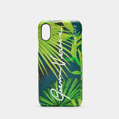 Shop Versace Phone Cover In Green