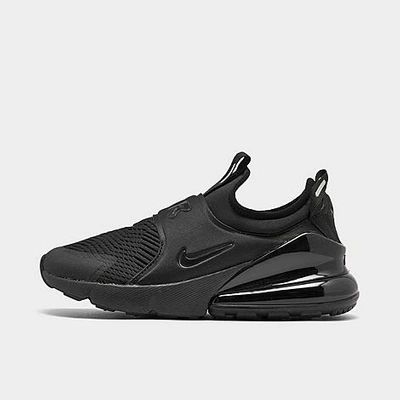 Shop Nike Big Kids' Air Max 270 Extreme Casual Shoes In Black/black/black