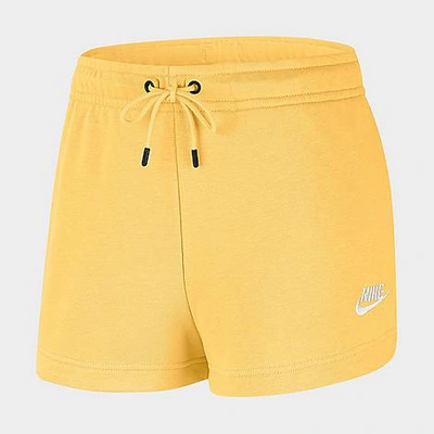 Shop Nike Women's Sportswear Essential French Terry Shorts In Orange