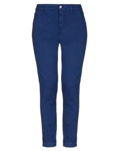 Shop J Brand Woman Pants Blue Size 23 Cotton, Modal, Polyester, Polyurethane
