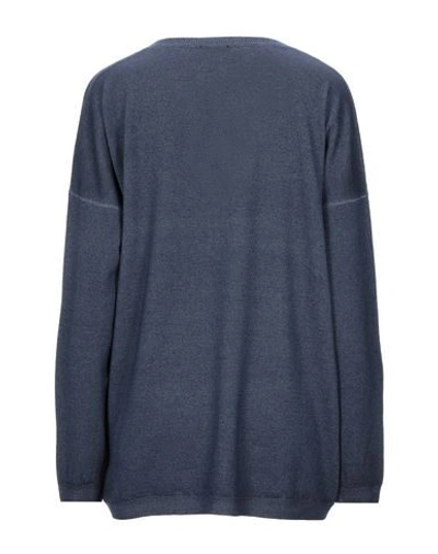 Shop Cruciani Woman Sweater Slate Blue Size 10 Wool