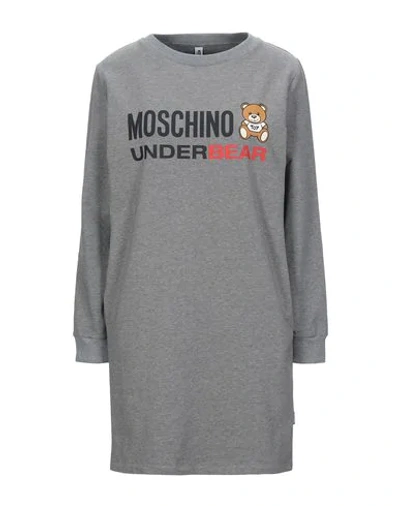 Shop Moschino Nightgowns In Grey