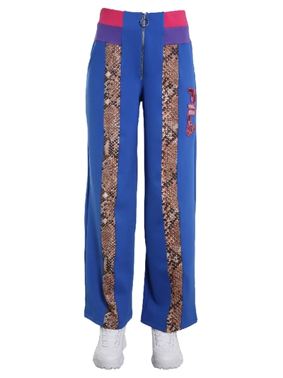 Shop Fila Reina Trousers In Blu
