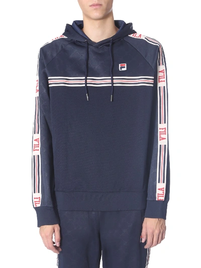 Shop Fila Besarion Sweatshirt In Blu