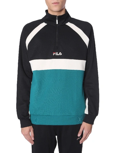 Shop Fila Oligert Track Sweatshirt In Verde