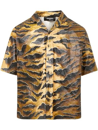 Shop Dsquared2 Shirt In Leopard