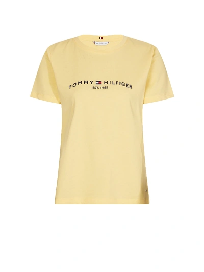 Shop Tommy Hilfiger Yellow T-shirt In Giallo