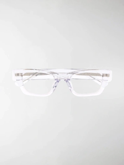 Shop Ambush Rectangle-frame Clear Glasses In White