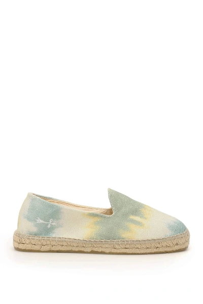 Shop Manebi La Havana Tie-dye Espadrilles In Green,white,yellow