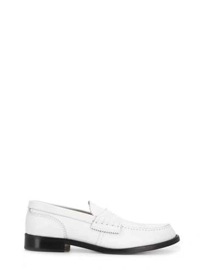 Shop College White Leather Brogues Without Laces