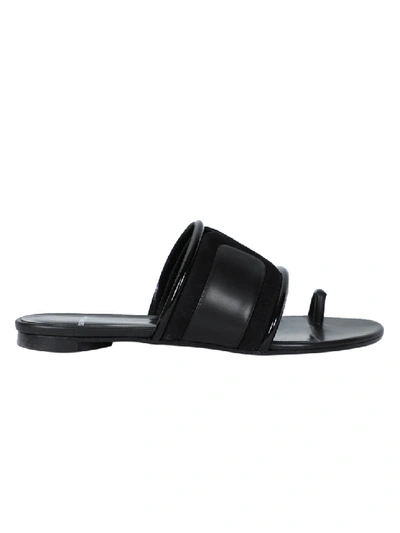 Shop Pierre Hardy Black Mini Targa Mule Sandals