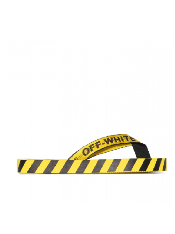 off white shoes yellow stripe