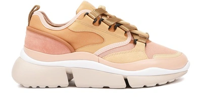 Shop Chloé Blake Sneakers In Delicate Pink