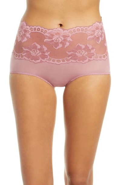 Shop Wacoal Light And Lacy Brief In Mesa Rose