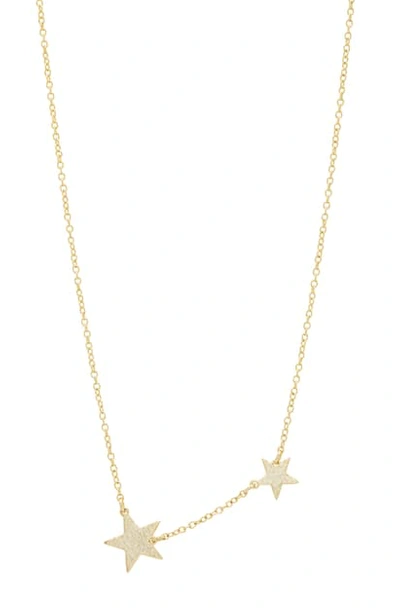 Shop Gorjana Super Star Pendant Necklace In Gold
