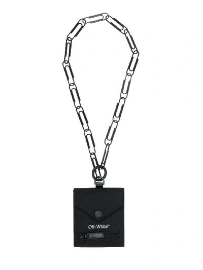 Shop Off-white Chain Wallet In Black