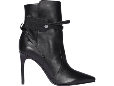 Shop Off-white Zip Tie Boots In Black