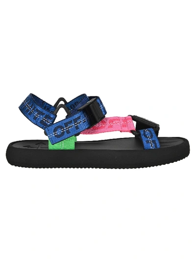 Shop Off-white Off White Track Strappy Sandals In Multi