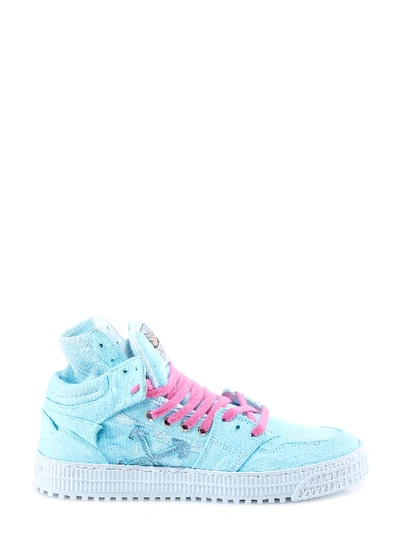 Shop Off-white Canvas Off Court Sneaker Sneakers In Blue