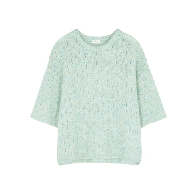 Shop American Vintage Dolsea Mint Fine-knit Jumper In Light Green