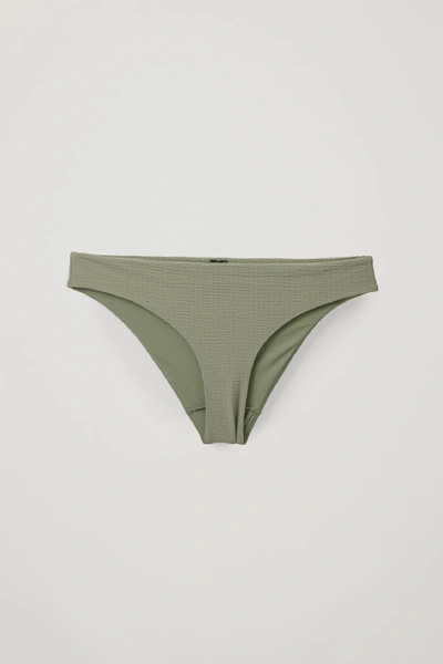 Shop Cos Ribbed Bikini Briefs In Green
