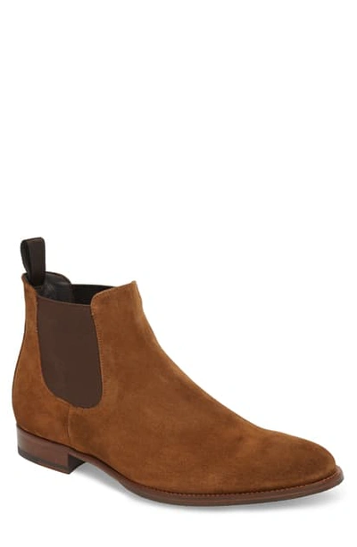 Shop To Boot New York Shelby Mid Chelsea Boot In Mid Brown Suede