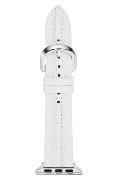 Shop Kate Spade Apple Watch Strap, 38mm In White
