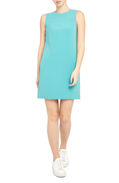 teal sleeveless dress