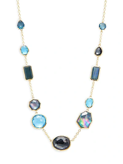 Shop Ippolita Rock Candy&reg; 18k Yellow Gold Multi-stone Collar Necklace