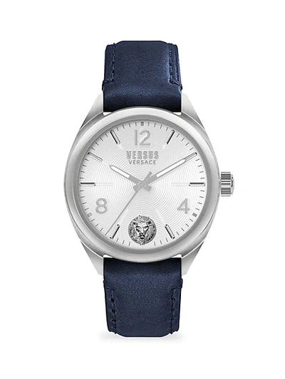 Shop Versus Lexington Stainless Steel Leather-strap Watch