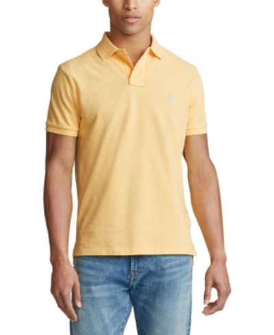 Shop Polo Ralph Lauren Men's Classic Fit Soft Cotton Polo In Empire Yellow