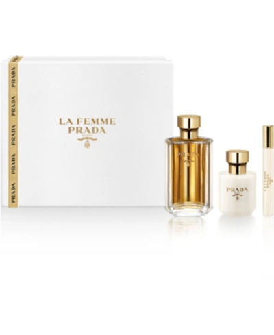 Shop Prada 3-pc. La Femme Eau De Parfum Gift Set