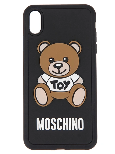 Shop Moschino Teddy Bear Cover In Black