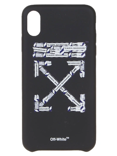 Shop Off-white Airport T Iphone Xs Max Cover In Black Multi