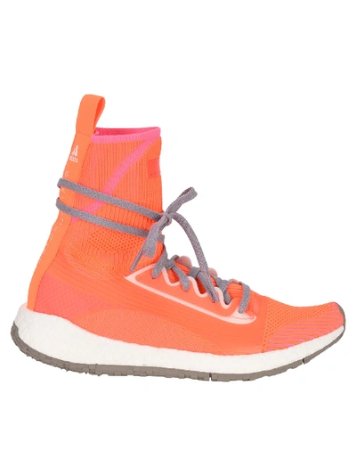 Shop Adidas By Stella Mccartney Pulseboost Hd Sneakers In Orange
