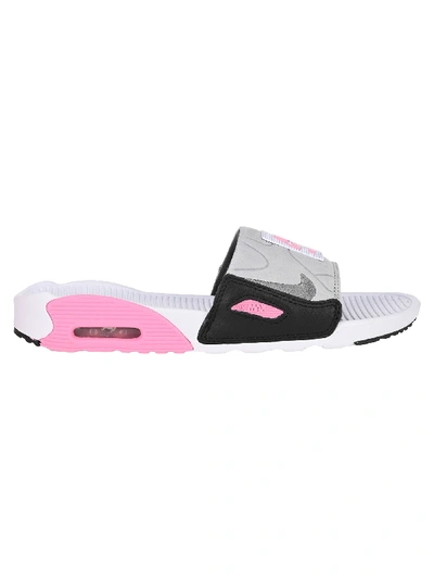 Shop Nike Sp Air Max 90 Slides In White Rose