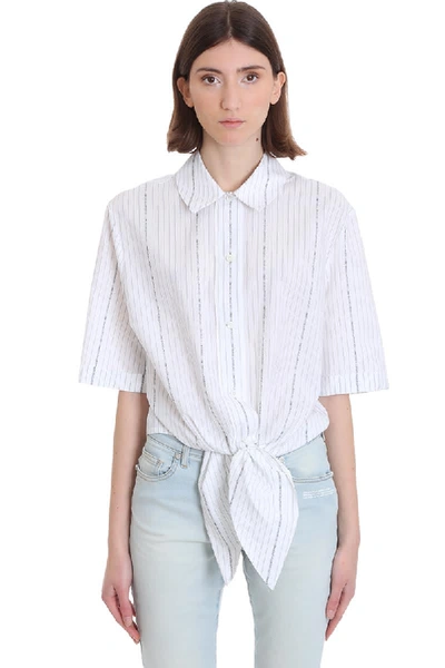 Shop Off-white Popeline Baseba Shirt In White Cotton