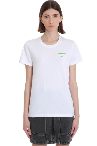 Shop Off-white Princess T-shirt In White Cotton