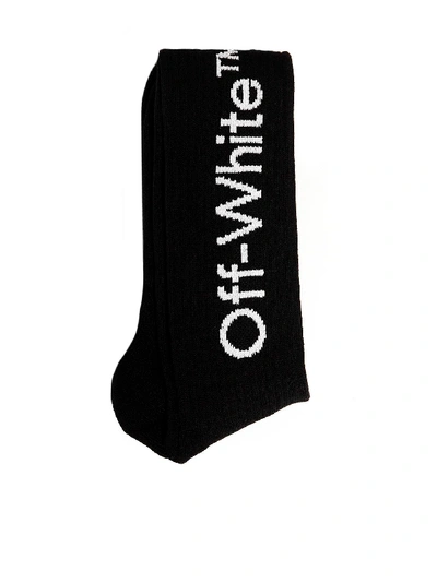 Shop Off-white Socks In Black White