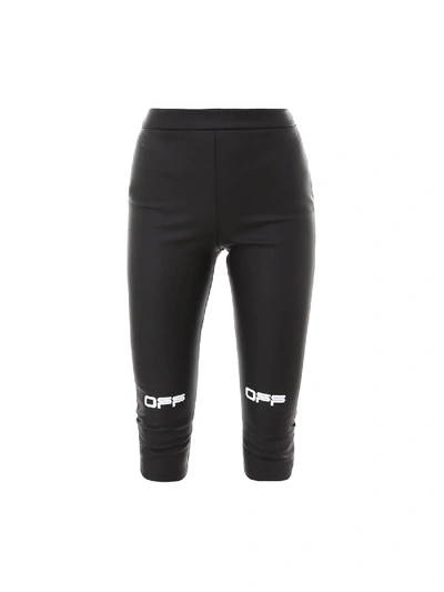 Shop Off-white Active Capri Pant Leggings In Black