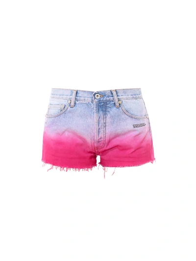 Shop Off-white Shorts In Pink
