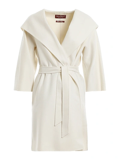 Shop Max Mara Coat In White