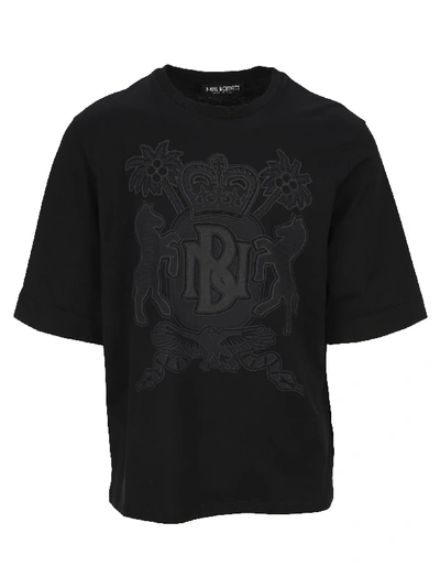 Shop Neil Barrett Coat-of-arms T-shirt In Black