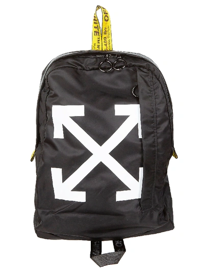 Shop Off-white Backpack In Black/white