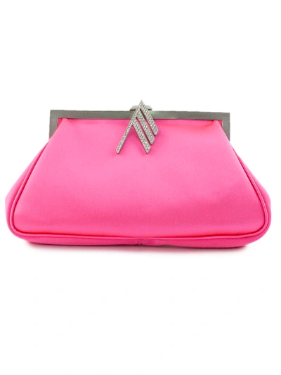 Shop Attico Handbag In Fuchsia Fabric In Fuxia