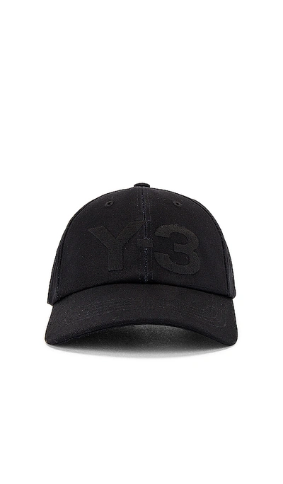 Shop Y-3 Logo Cap In Black