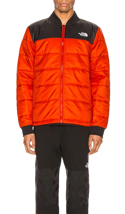 Shop The North Face Pardee Jacket In Fiery Red & Tnf Black